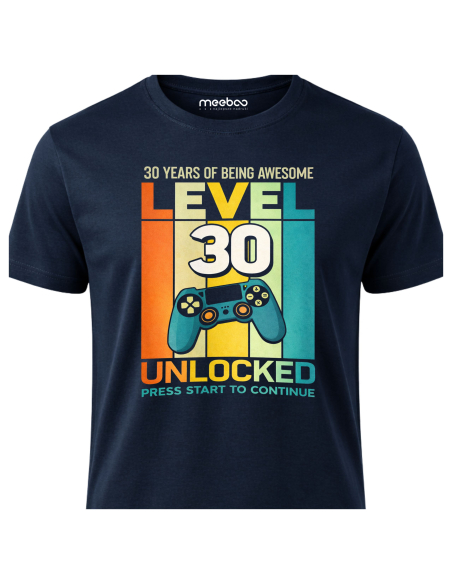 Koszulka Męska Level 30 Unlocked!