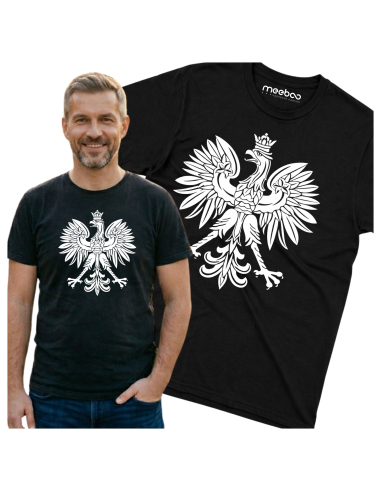 Koszulka Męska Orzeł Biały Dzień...