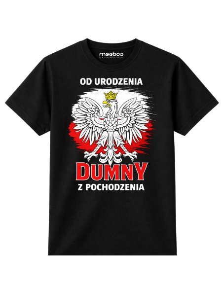 Koszulka Męska Od Urodzenia Dumny z Pochodzenia