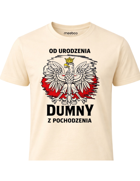 Koszulka Męska Od Urodzenia Dumny z Pochodzenia