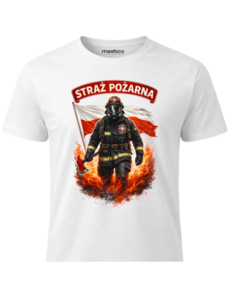 Koszulka Męska Straż Pożarna Na Dzień Strażaka