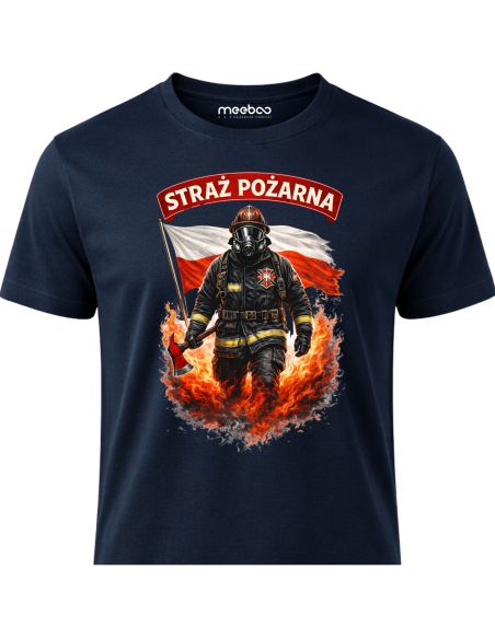 Koszulka Męska Straż Pożarna Na Dzień Strażaka