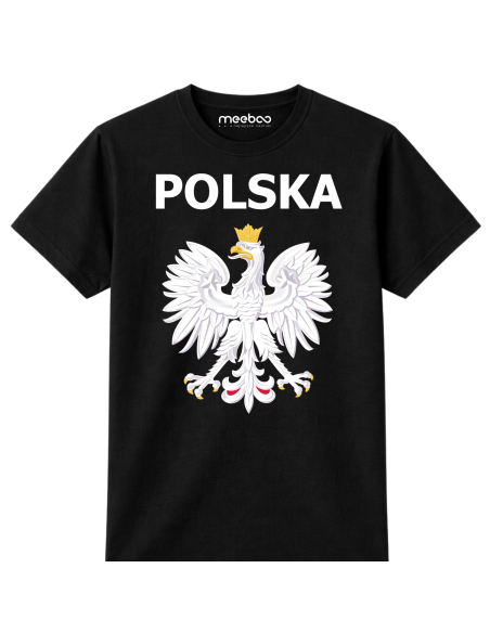 Koszulka Męska Godło Polski Z Napisem Polska