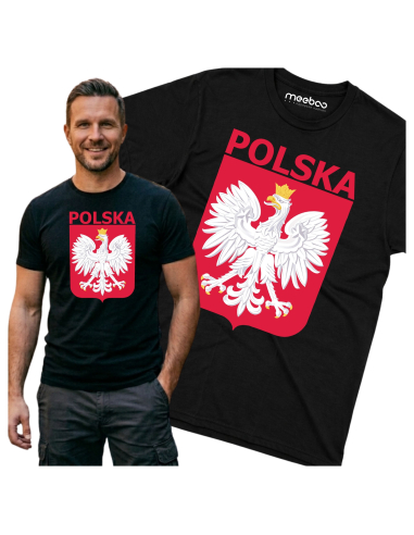 Męska koszulka Godło Polski Czerwone