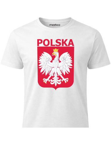 Męska koszulka Godło Polski Czerwone