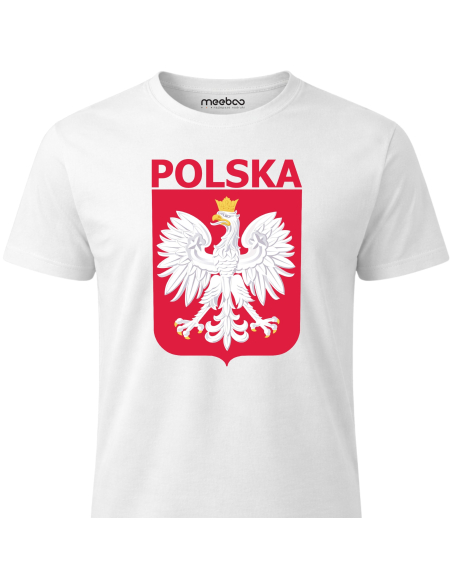 Męska koszulka Godło Polski Czerwone
