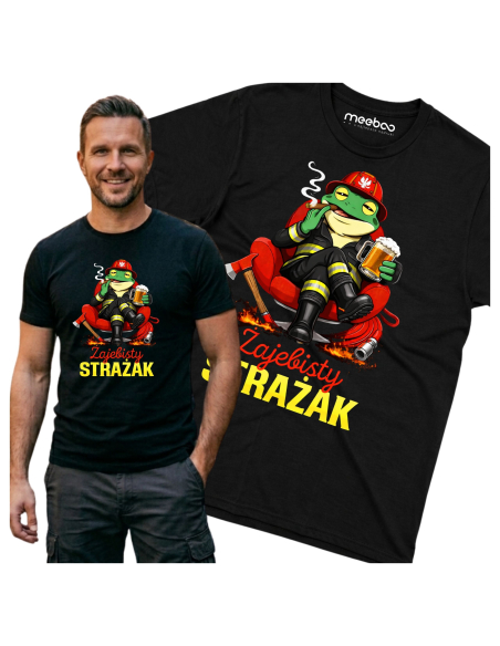 Koszulka Męska Żajebisty Strażak