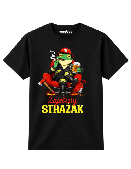 Koszulka Męska Żajebisty Strażak