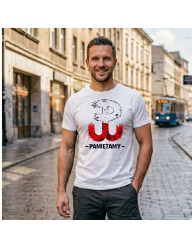 Męska koszulka Polska Walcząca Pamiętamy