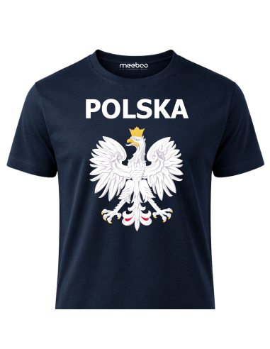 Koszulka Męska Godło Polski Z Napisem...