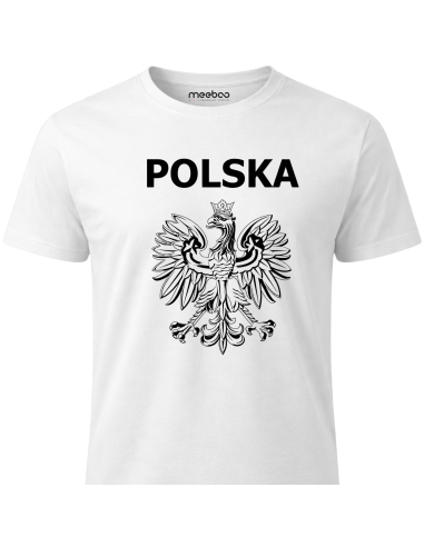 Koszulka Męska Godło Polski Z Napisem...