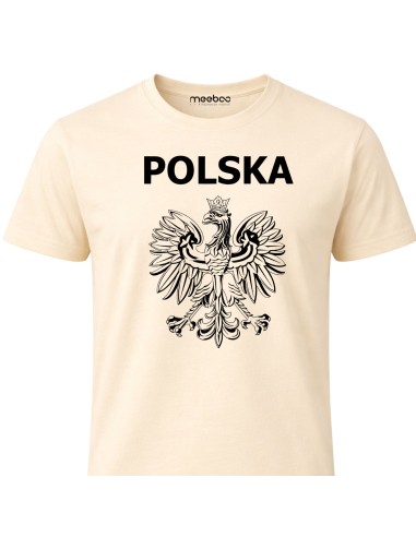 Koszulka Męska Godło Polski Z Napisem...