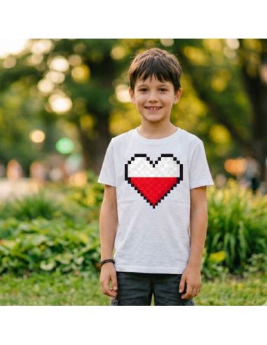 Koszulka Dziecięca Polska Minecraft