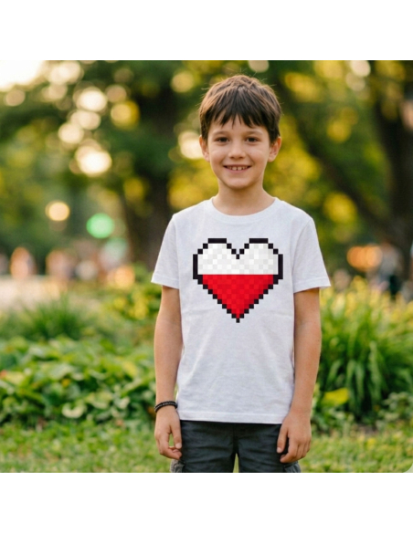 Koszulka Dziecięca Polska Minecraft