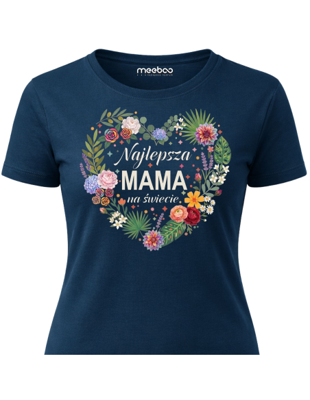 Koszulka Damska Czarna - Najlepsza Mama na Świecie