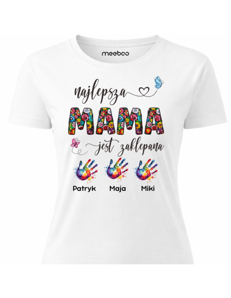 Koszulka Damska - Najlepsza Mama Jest Zaklepana