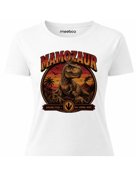 Koszulka Damska - Mamozaur Vintage