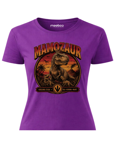 Koszulka Damska - Mamozaur Vintage
