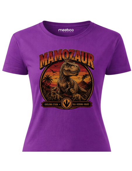 Koszulka Damska - Mamozaur Vintage