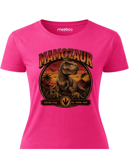 Koszulka Damska - Mamozaur Vintage