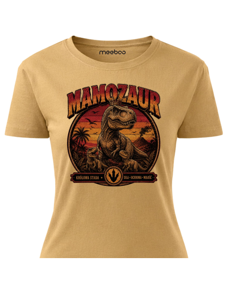 Koszulka Damska - Mamozaur Vintage