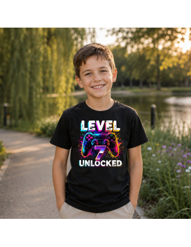 Koszulka dziecięca - Level 7 Unlocked
