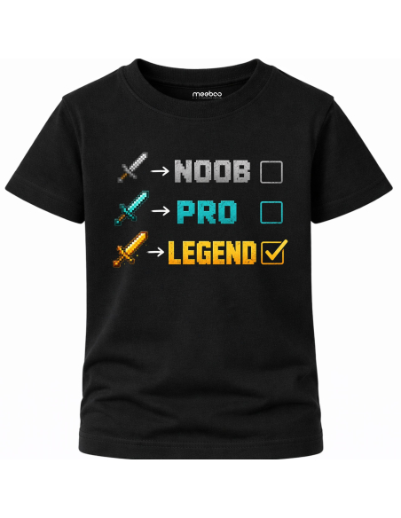 Koszulka Dziecięca - Minecraft Level Legend