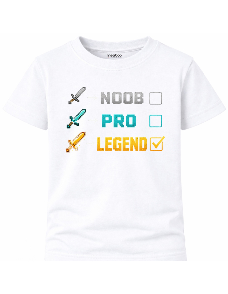 Koszulka Dziecięca - Minecraft Level Legend