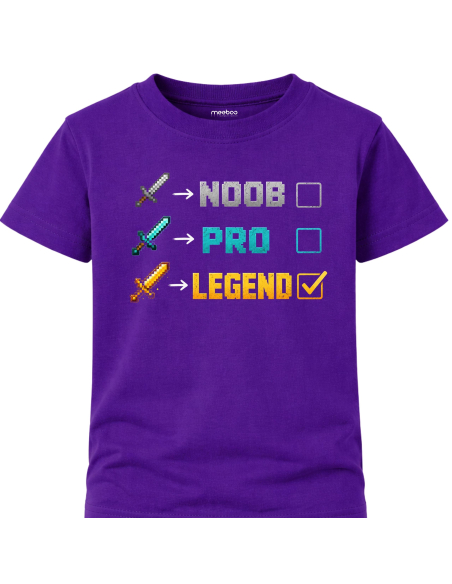 Koszulka Dziecięca - Minecraft Level Legend