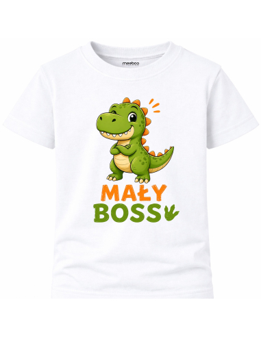 Koszulka Dziecięca - Dinozaur Mały Boss