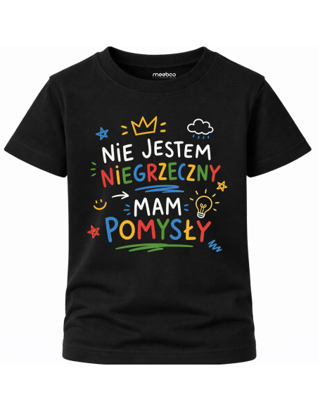 Koszulka Dziecięca - Nie Jestem Grzeczny Mam Pomysły