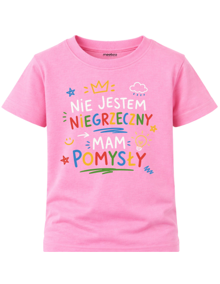 Koszulka Dziecięca - Nie Jestem Grzeczny Mam Pomysły