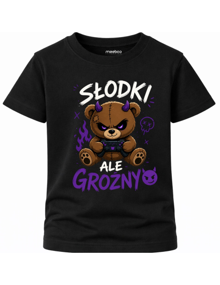 Koszulka Dziecięca - Słodki Ale Groźny Miś