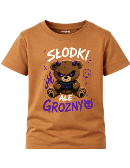 Koszulka Dziecięca - Słodki Ale Groźny Miś