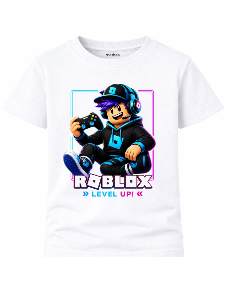 Koszulka Dziecięca dla Chłopca - Roblox Level UP 2