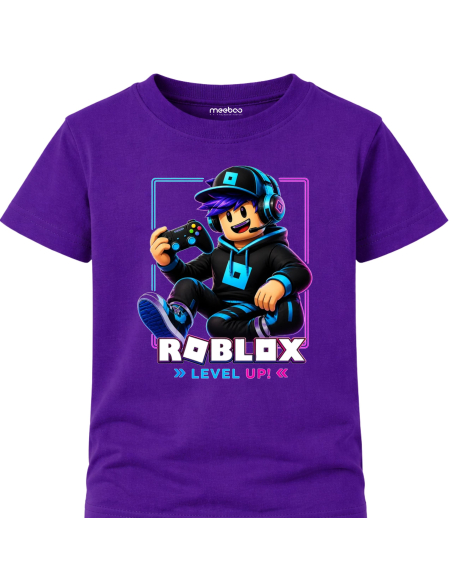 Koszulka Dziecięca dla Chłopca - Roblox Level UP 2