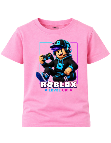 Koszulka Dziecięca dla Chłopca - Roblox Level UP 2