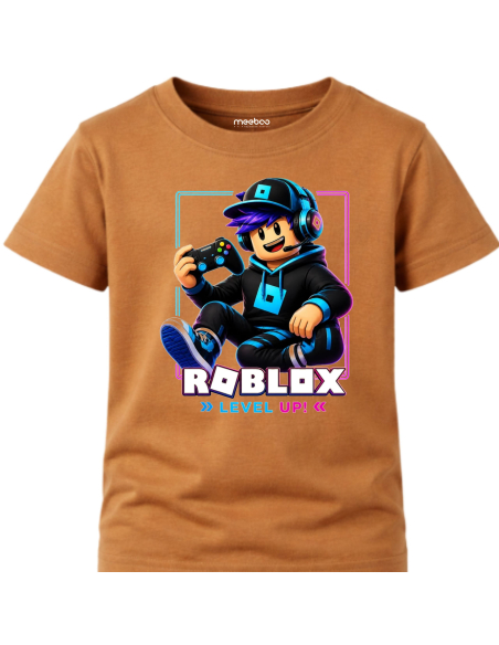 Koszulka Dziecięca dla Chłopca - Roblox Level UP 2