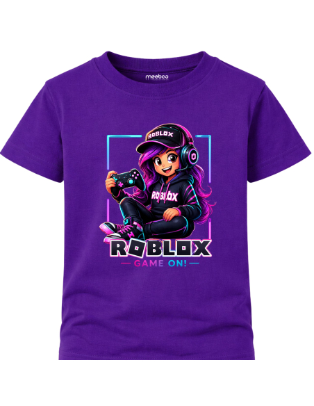 Koszulka Dziecięca Dla Dziewczynki - Roblox Level UP