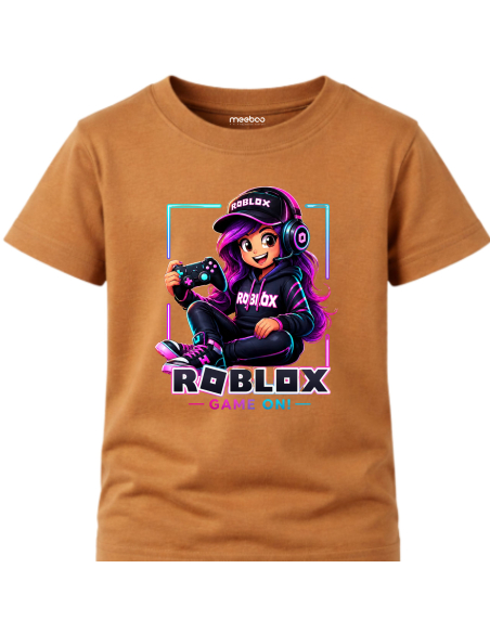 Koszulka Dziecięca Dla Dziewczynki - Roblox Level UP