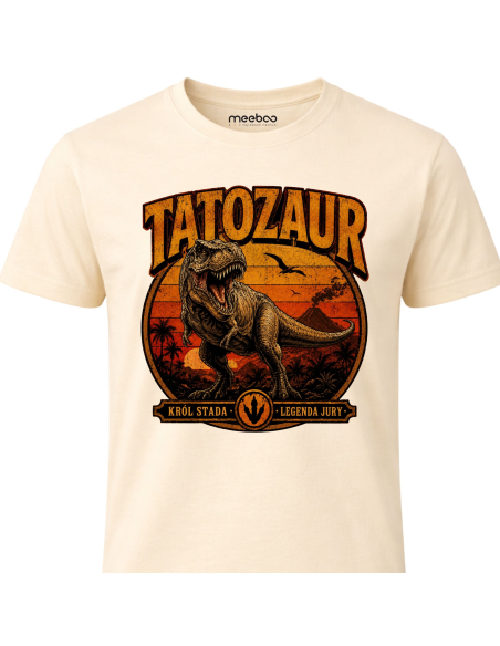 Koszulka Męska - Tatozaur Vintage Retro