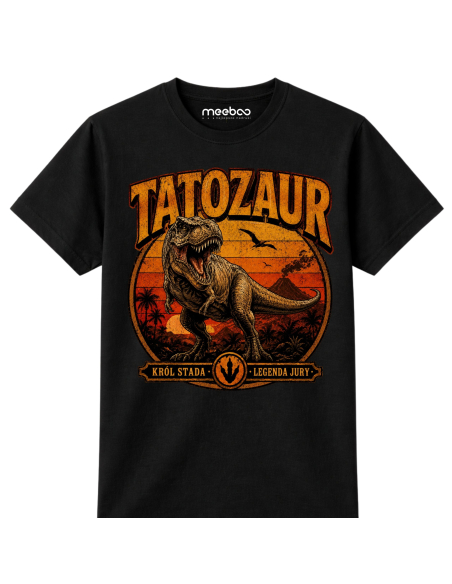 Koszulka Męska - Tatozaur Vintage Retro