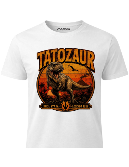 Koszulka Męska - Tatozaur Vintage Retro