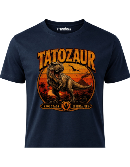 Koszulka Męska - Tatozaur Vintage Retro