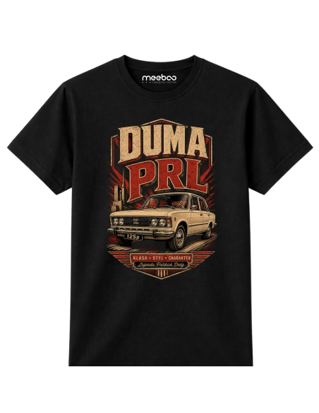 Koszulka Męska - Duma PRL Duży Fiat 125p Motoryzacyjna