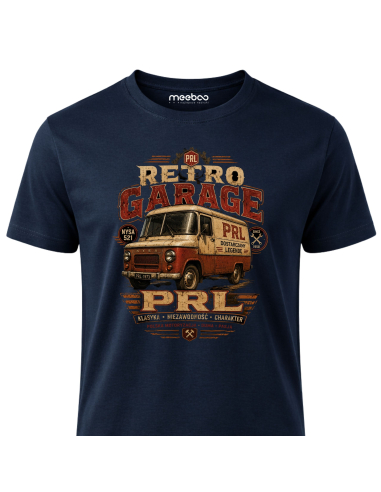 Koszulka Męska - Retro Garage PRL...