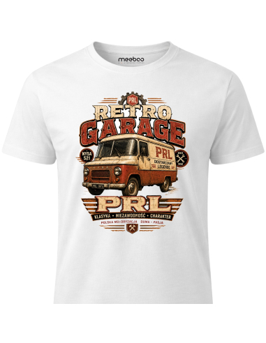 Koszulka Męska - Retro Garage PRL...