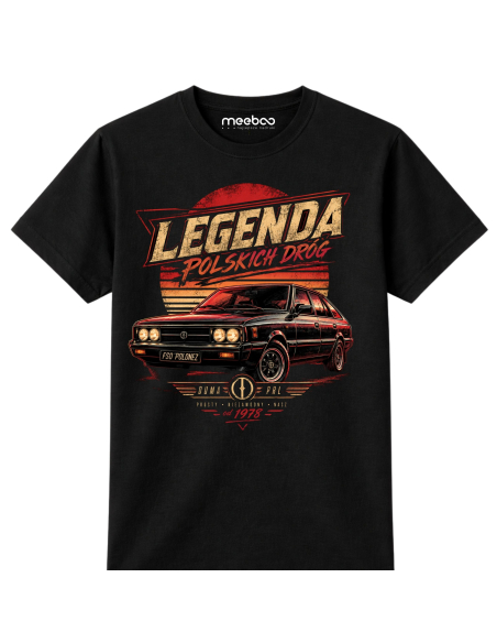 Koszulka Męska - Legenda Polskich Dróg Polonez PRL Motoryzacyjna