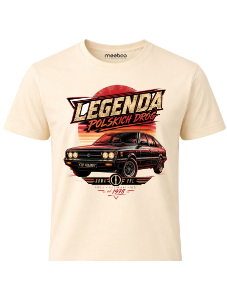 Koszulka Męska - Legenda Polskich Dróg Polonez PRL Motoryzacyjna