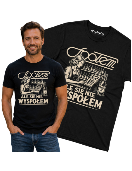 Koszulka Męska - Spoołem Ale Się Nie Wyspołem PRL